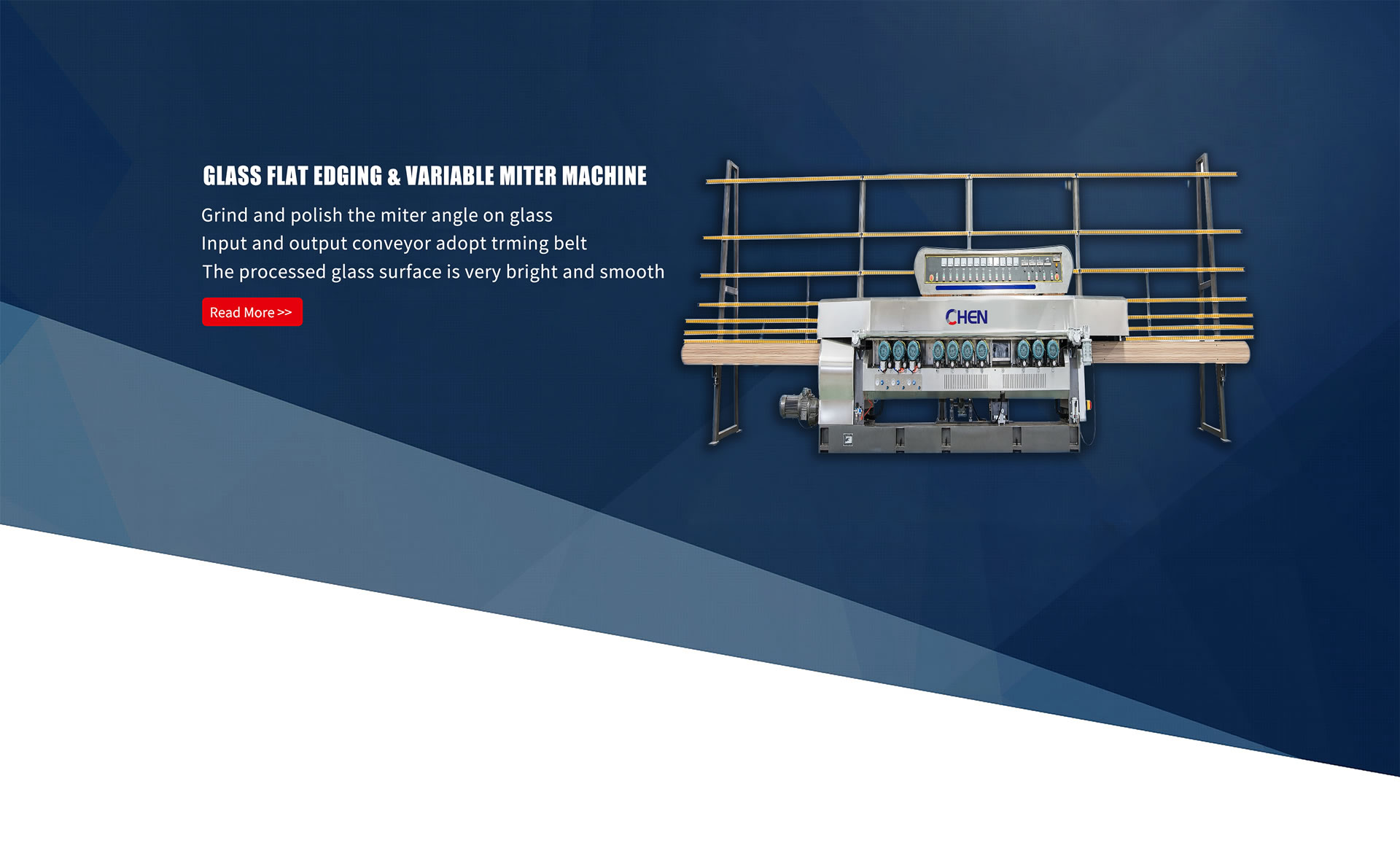 Glass flat edging & Variable miter machine