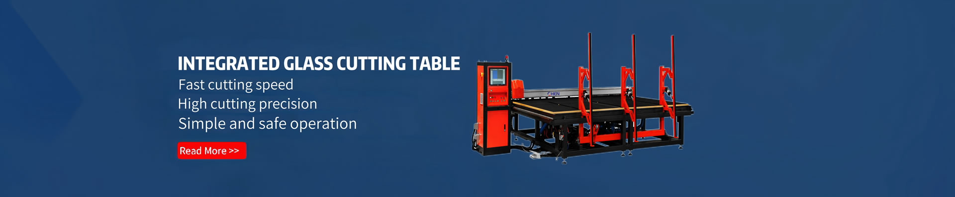 integated glass cutting table