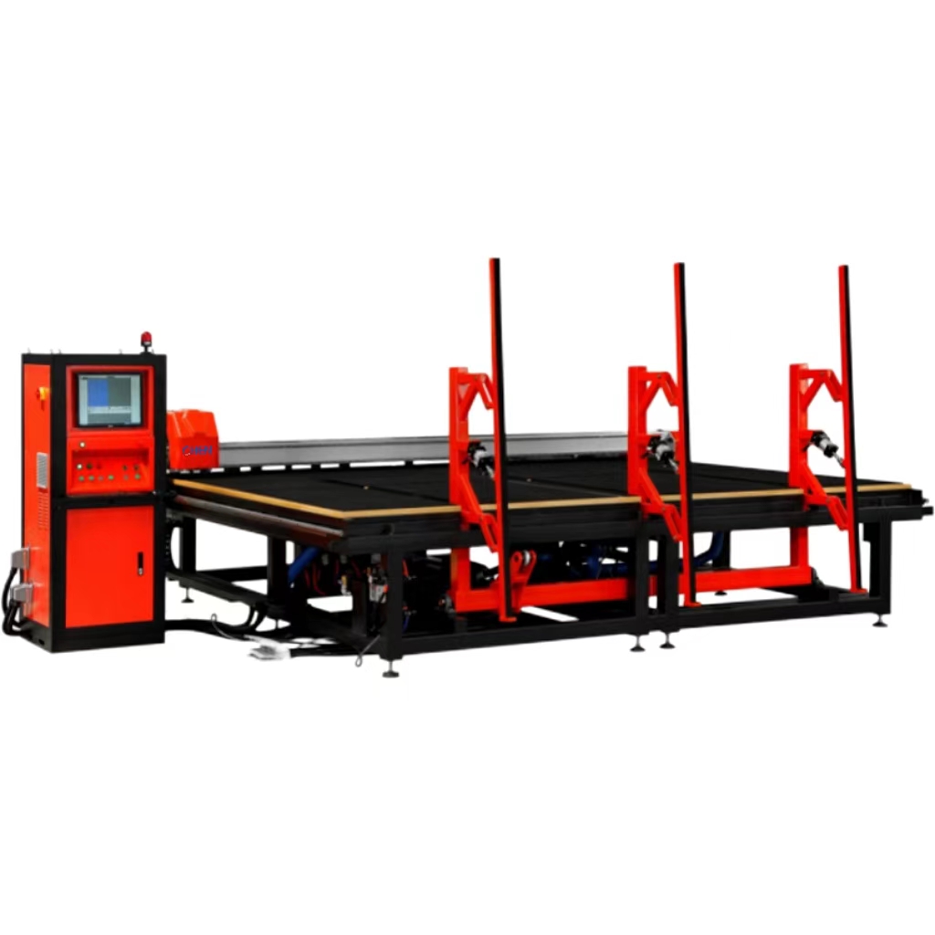 INTEGRATED GLASS CUTTING TABLE